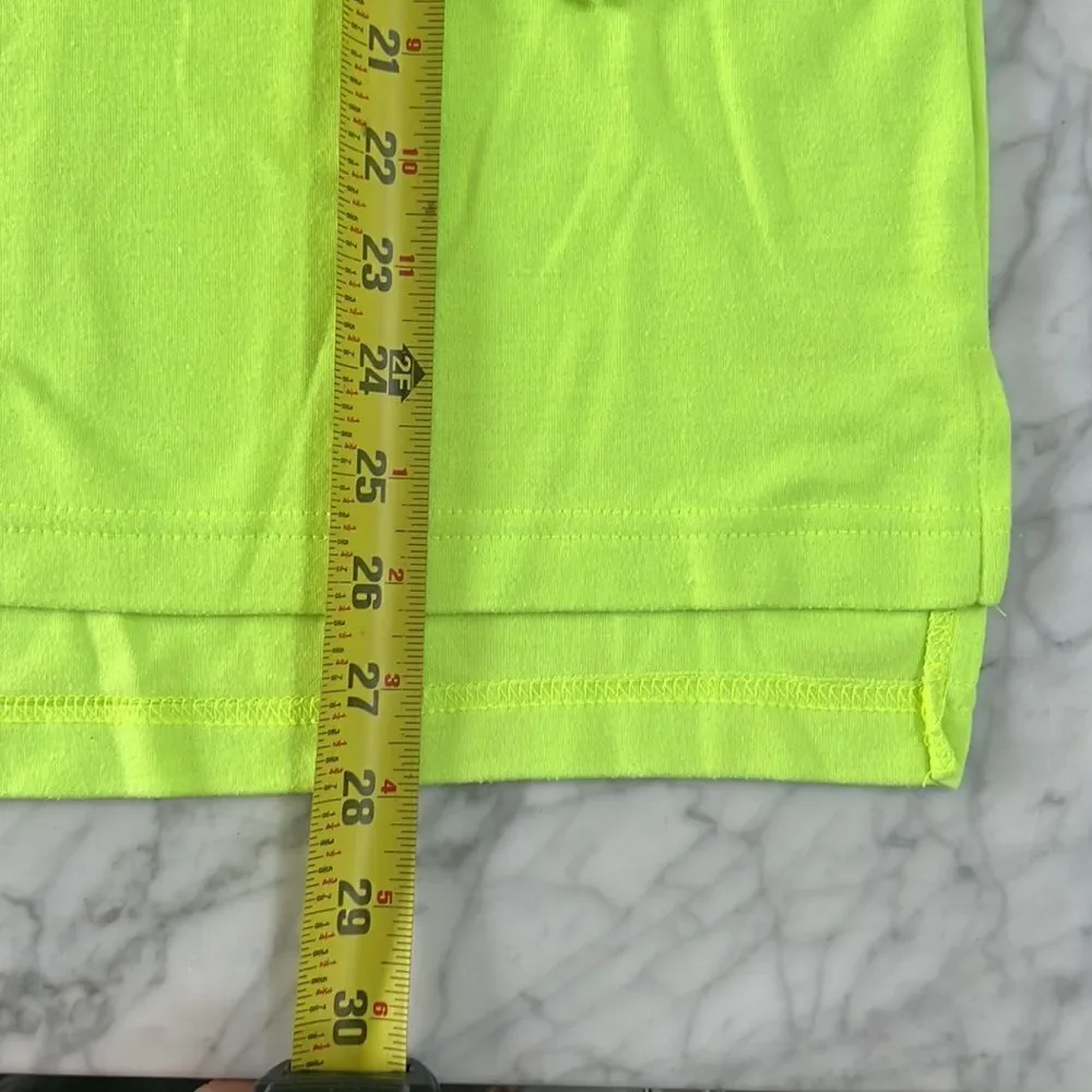 Vintage Obermeyer Sport Medium Neon Yellow Mens Henley Shirt Ski Made in…